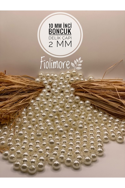 Fiolimore Χάντρες από πλαστικό μαργαριτάρι με επικάλυψη πολυτελείας 10 mm (50...