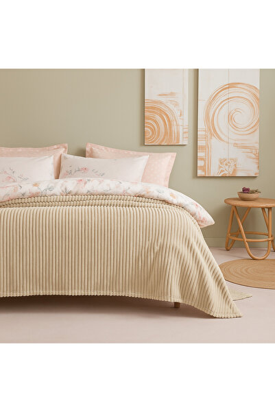 DAMIEN Holly Wellsoft Double Blanket - Champagne King Size (200X230) Dowry Se...