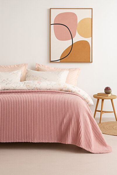 DAMIEN Holly Wellsoft Double Blanket - Champagne King Size (200X230) Dowry Se...