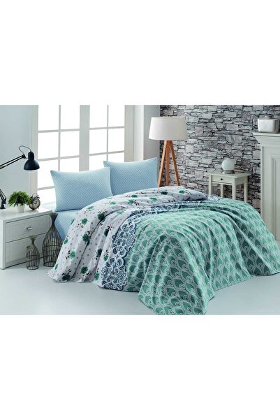 Kristal Одномісний. Коробковий розкішний комплект постільної білизни, синій