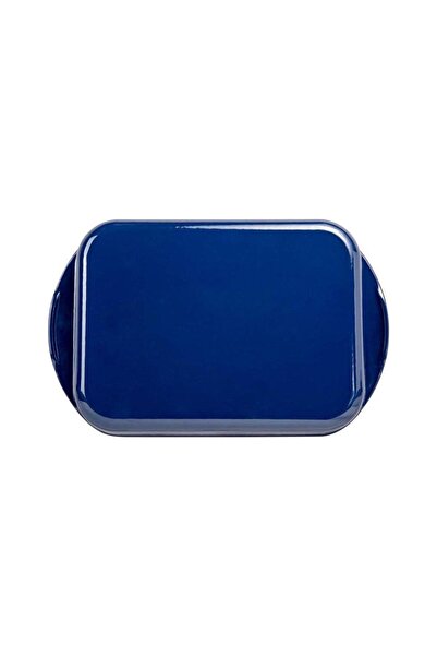 Sürel 23*31 cm Dikdörtgen Düz Tepsi Parlak Koyu Mavi