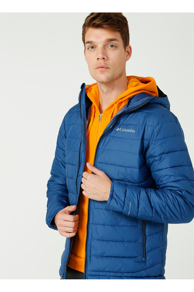 Columbia Mavi Erkek Kısa Şişme Mont 1693931452452
