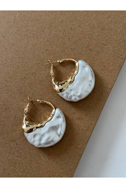 Luxiva bijuteri detaylı çelik küpe