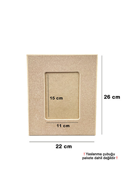 Dumbo Butik Ahşap Boyanabilir Ham Mdf Dikdörtgen Çerçeve