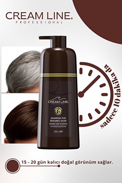 Cream Line Kadın Ve Erkeklere Özel Koyu Kestane Saç Şampuanı 350 ml