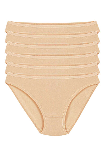 YILDIZ БІКІНІ-ТРУСИКИ З БАВОВНИСТОЮ РІБАНОЮ, 6 ШТ. ТЕНІСТА КОД 2124