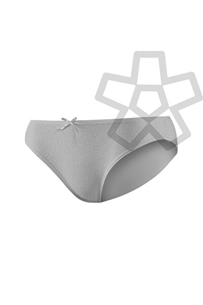 YILDIZ БІКІНІ-ТРУСИ З БАВОВНЯНИМ ВСТАВКОМ, 6 ШТ. СІРИЙ ЗІРКА КОД3574