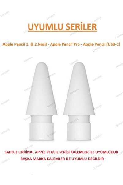 Lompon Apple Pencil 1.nesil & 2.nesil - Apple Pencil Pro - Apple Pencil (USB-...