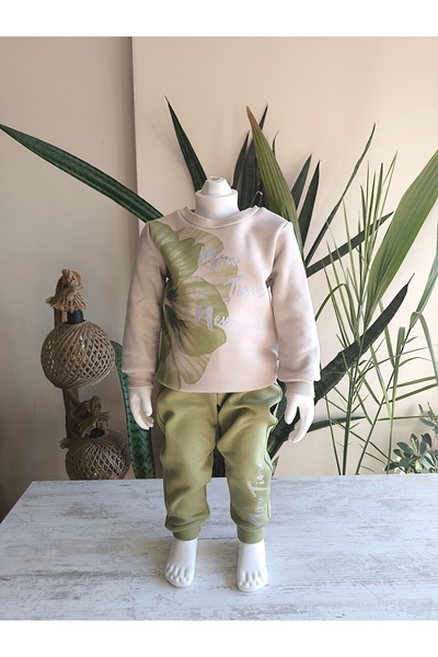 Miniworld Girls' Top and Bottom Set Long Sleeve Tracksuit Comfortable Stylish Modern Design