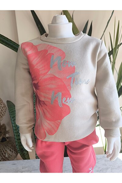 Miniworld Girls' Top and Bottom Set Long Sleeve Tracksuit Comfortable Stylish Modern Design