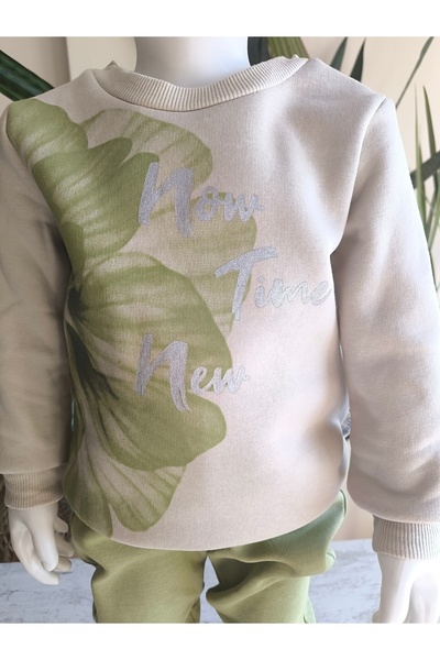 Miniworld Girls' Top and Bottom Set Long Sleeve Tracksuit Comfortable Stylish Modern Design