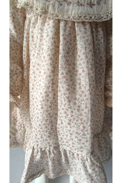 cavlak Baby Girl Children's Dress Authentic Linen Muslin 100% Cotton Lined Style Design Very Stylish