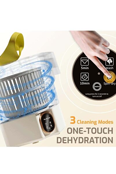 Arabest Portable 13L Washing Machine with Drying & Sterilization