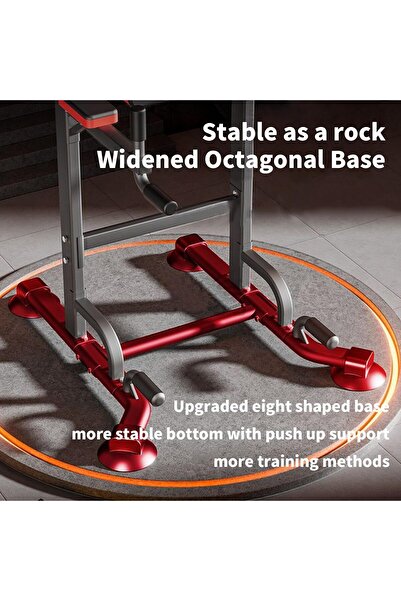 Rovyfota Power Tower Adjustable Pull-Up Bar with Full Structure for Muscle Strength Training