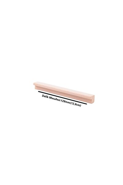 KOÇSAN 128mm(12,8cm) Ahşap Kulp Lüks Country Mutfak Mobilya Dolap Çekmece Kulbu