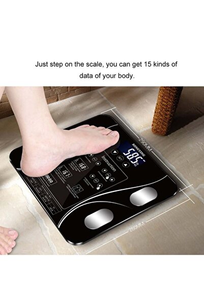 fulina High Precision Electronic Body Weight Scale,MultiFunct Led Display,for Body Building,Weight Loss