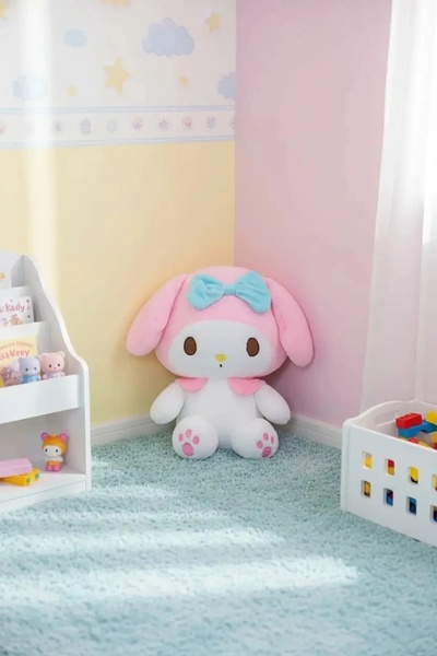 Miniso Sanrio Lisanslı Oturan Peluş Oyuncak (41 cm) - My Melody