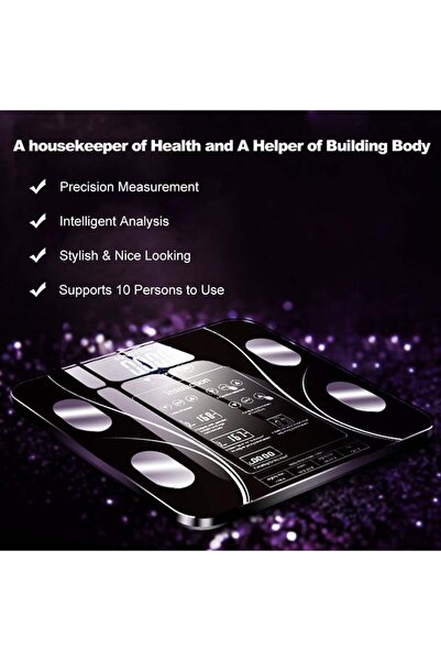 fulina High Precision Electronic Body Weight Scale,MultiFunct Led Display,for Body Building,Weight Loss
