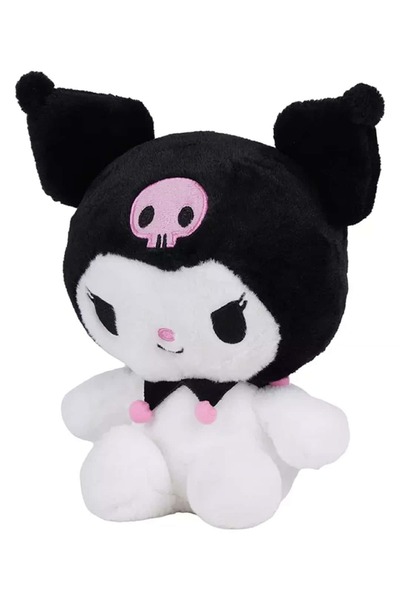 SANRIO Lisanslı Oturan Peluş Oyuncak (26 cm) - Kuromi
