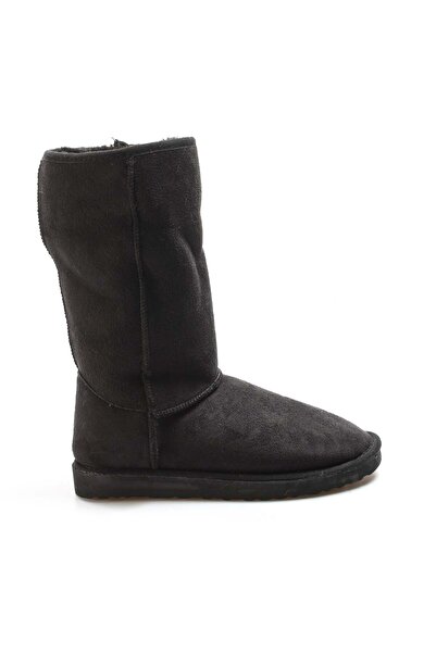 FAST STEP Γυναικείες μαύρες μπότες μακρύ μέγεθος Winter Furry Inside Ug Model Boots 947sza800