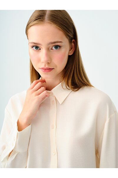 Loft Kadın Gömlek Taş Lf2037074