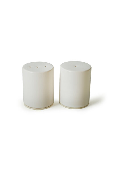 Keramika Matte White Stackable Salt Shaker / Pepper Shaker 6 Cm