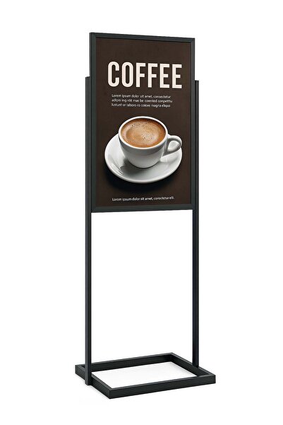 ÖzgürceSeç لوحة معلومات ملصق بأرجل منزلقة من الألومنيوم طابق واحد B2 (50X70) ...