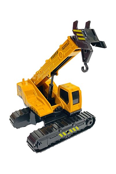 tmtoysandmore Vinç Iş Makinası Çocuk Mühendisliği Oyuncak Paletli Sürtmeli