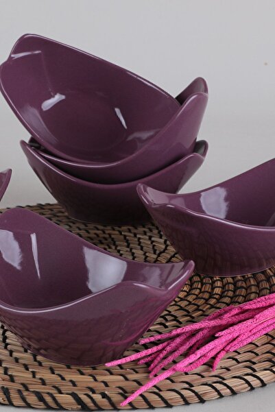 Keramika Purple Greenhouse Snack Bowl / Sauce Bowl 16 Cm 6 Pieces