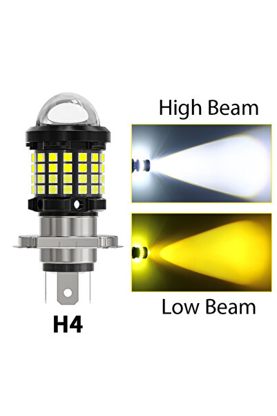 Choice H4 أبيض أصفر Oprah H4 LED H6 BA20D مصباح أمامي للدراجات النارية CSP عد...