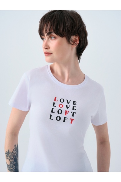 Loft Women's Regular Fit T-Shirt - Sleeves