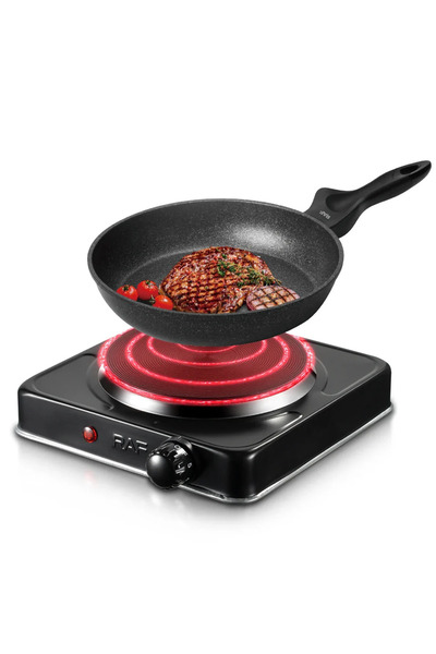 SPEEDSTORE Electric ceramic hob 1000W RAF 8010AB, thermostat