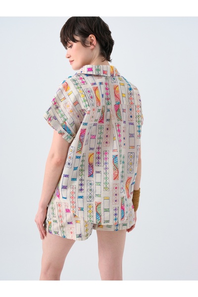 Loft Oversize Kadın Bluz K.kol
