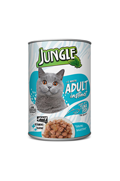 Jungle Yetişkin Kedi Konserve Maması Ton Balıklı 400 gr.
