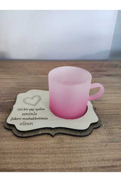 Miracix Wooden Tea Cup Coaster Brown – Decorative Coaster for Cups and Glasses