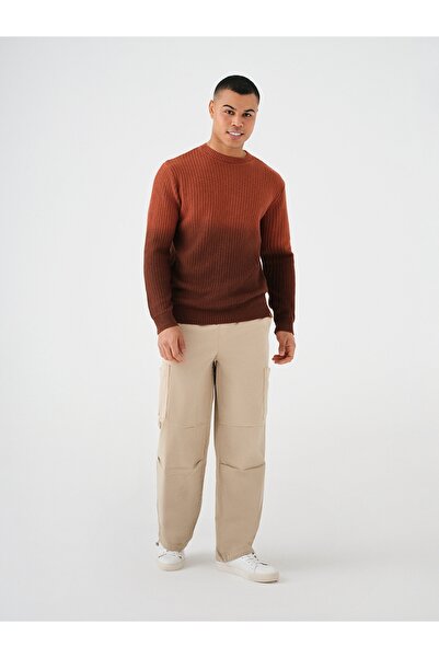 Loft Регулярний крій Помаранчевий чоловічий светр Lf2036902