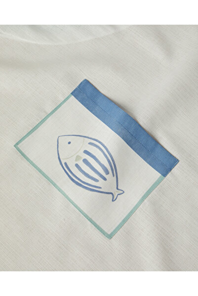 English Home Coastline Polyester Kitchen Apron 65X75 cm Blue - Green