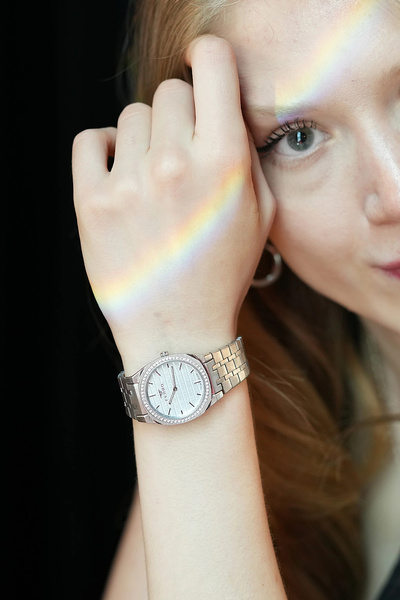 FERRO Gümüş Çelik Kordon Kadın Kol Saati FL43003A-A3 ATM Su Geçirmez 2 Yıl Garantili Hediye Paketli