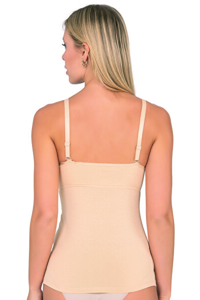 NBB 3050 Women's Cotton Thin Strap Empty Cup Unlined Underwire-Free Flexible Comfortable Nursing Tank Top
