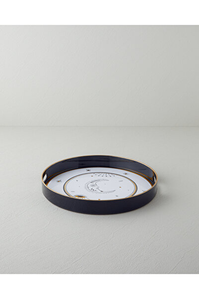 English Home 33 cm Talisman Moon Pp Tray - Black/Gold