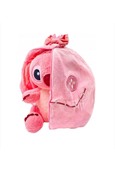 Lilo & Stitch Jucărie de pluș Înger Transformabil 2 în 1 – Cu Glugă Scrump 20 cm