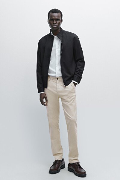 Massimo Dutti Fitilli kadife slim fit pantolon