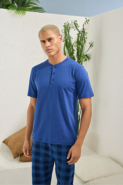 KLY 100% Cotton New Season Men's Luxury Design Pajama Set