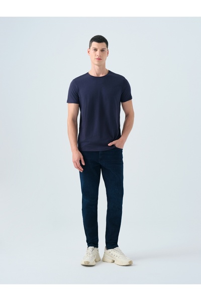 Loft Pantaloni de blugi pentru bărbați, albastru închis, Justin Adeır Wash