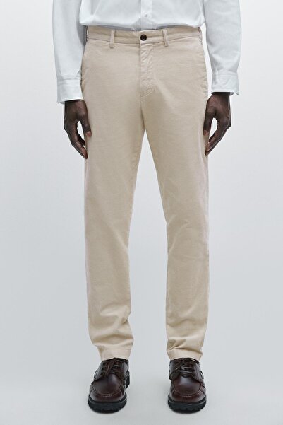 Massimo Dutti Fitilli kadife slim fit pantolon