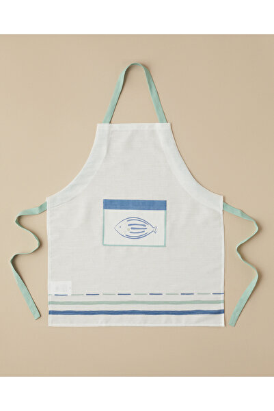 English Home Coastline Polyester Kitchen Apron 65X75 cm Blue - Green