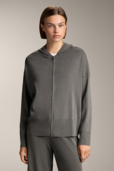 Oysho Long washed knit jacket