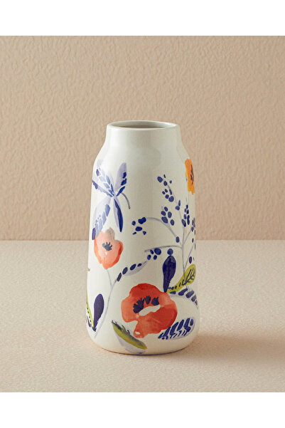 English Home Flowery Vazo Beyaz