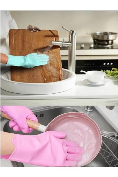 VAN VLECK 1 Pair Silicone Washing Gloves – Cat Dog Bath Brush, Heat Resistant, Hair Remover