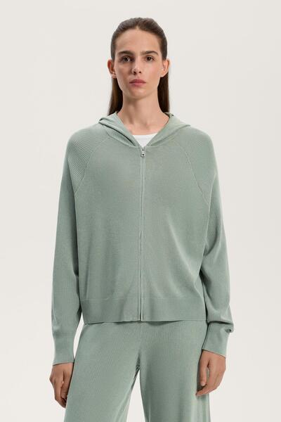 Oysho Knit jacket with hood